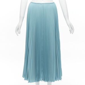 JOSEPH Abbot blue accordion pleats center seam round table skirt FR34 XS